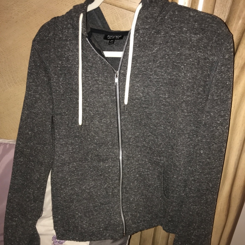 Top shop sip up hoodie